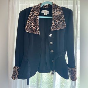 Cheetah “Collections” blazer/coat